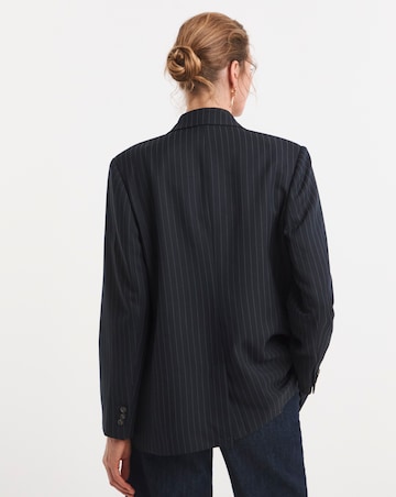 Relaxed Pinstripe Blazer