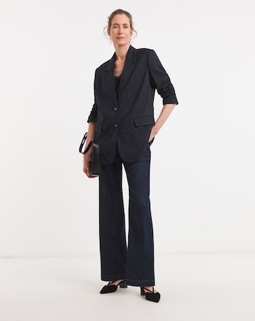 Relaxed Pinstripe Blazer