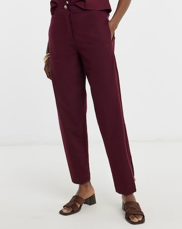 LINEN PEG TROUSER