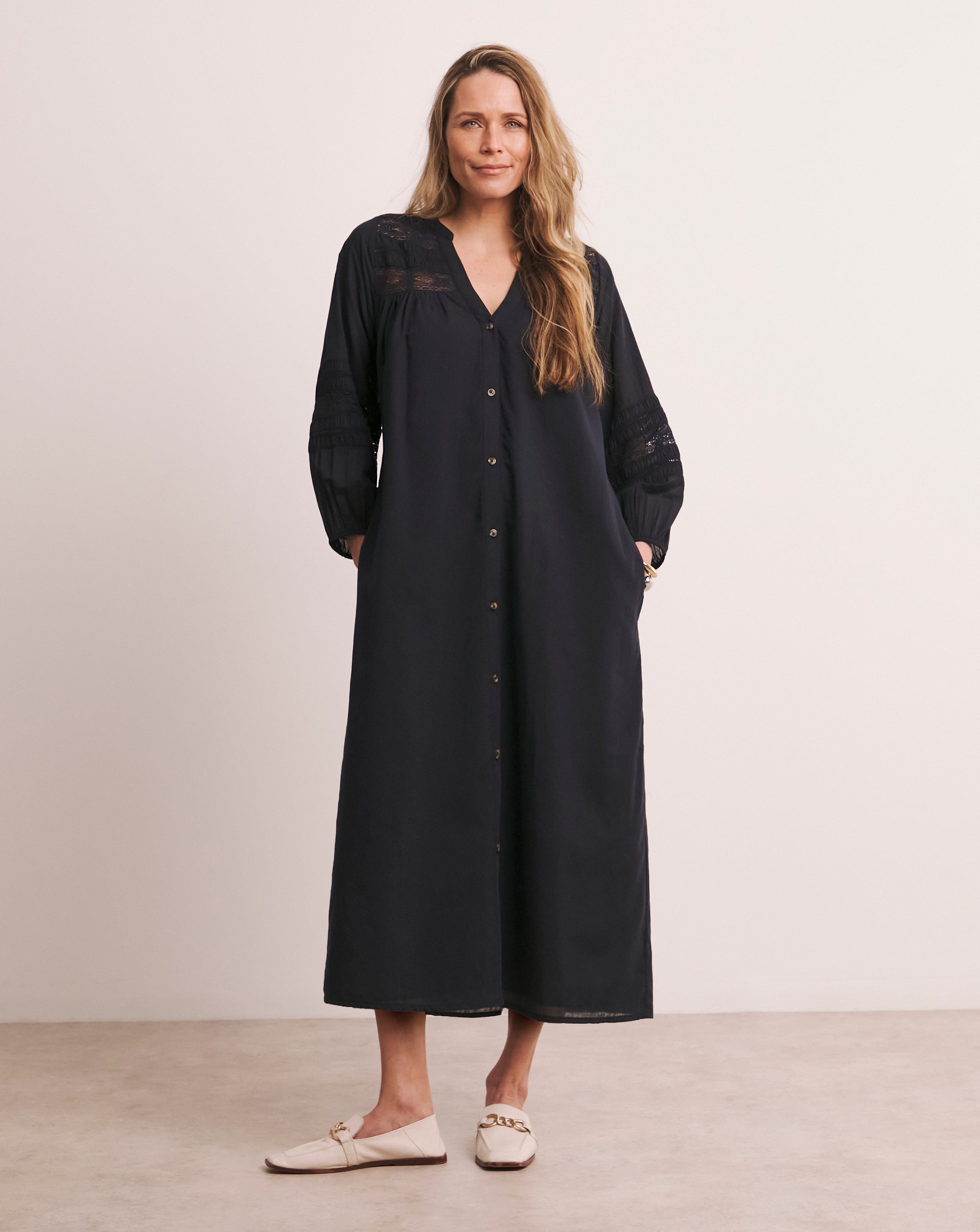 Anthology Crochet Lace Trim Dress