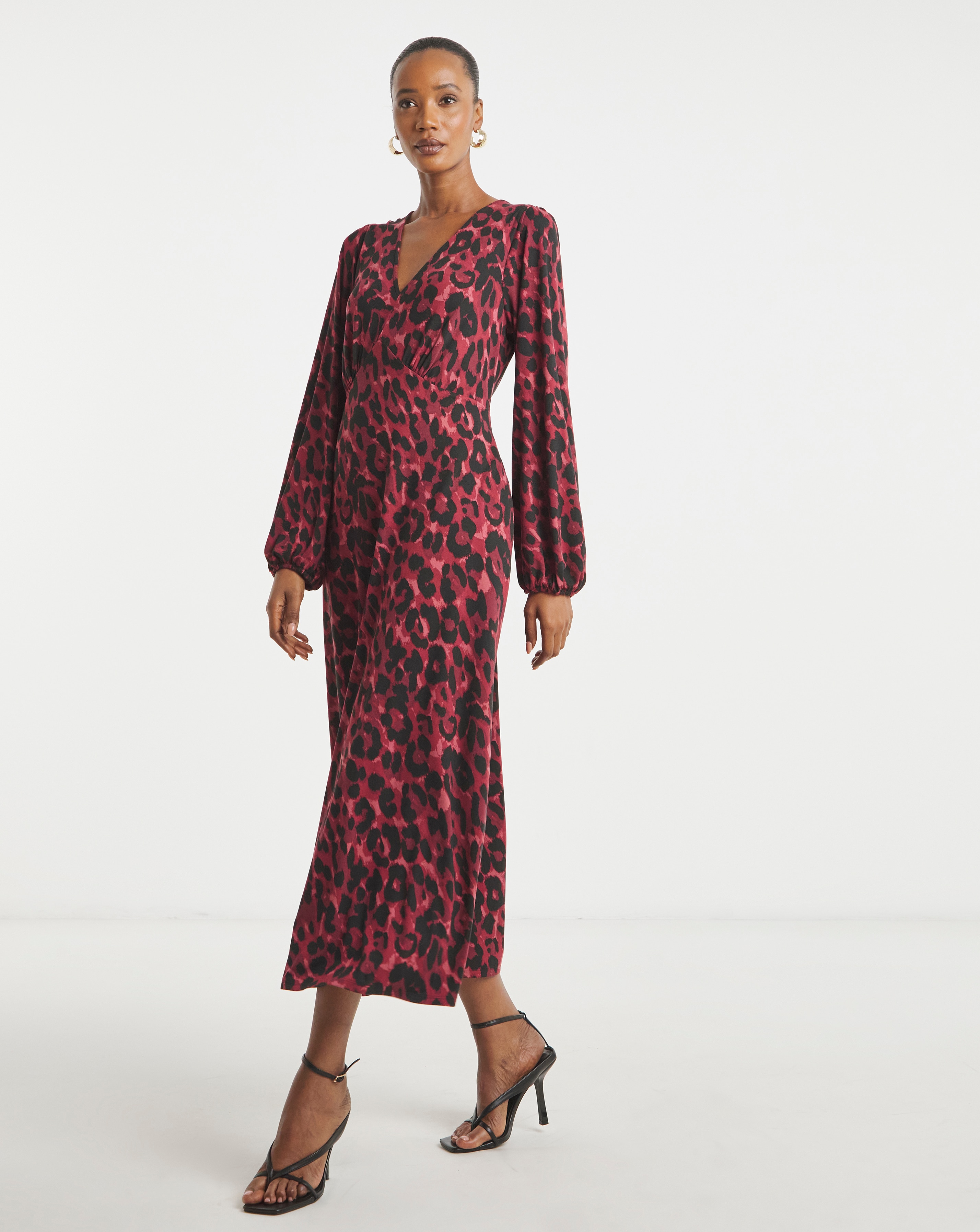 Soft Touch V Neck Tea Dress