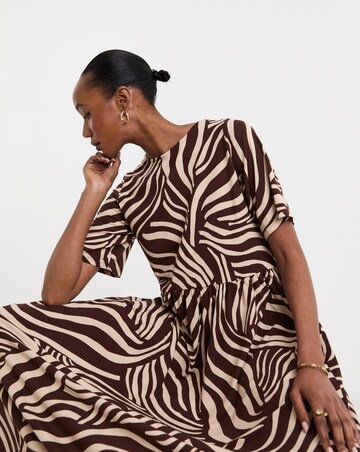 Soft Touch Half Sleeve Smock Dress