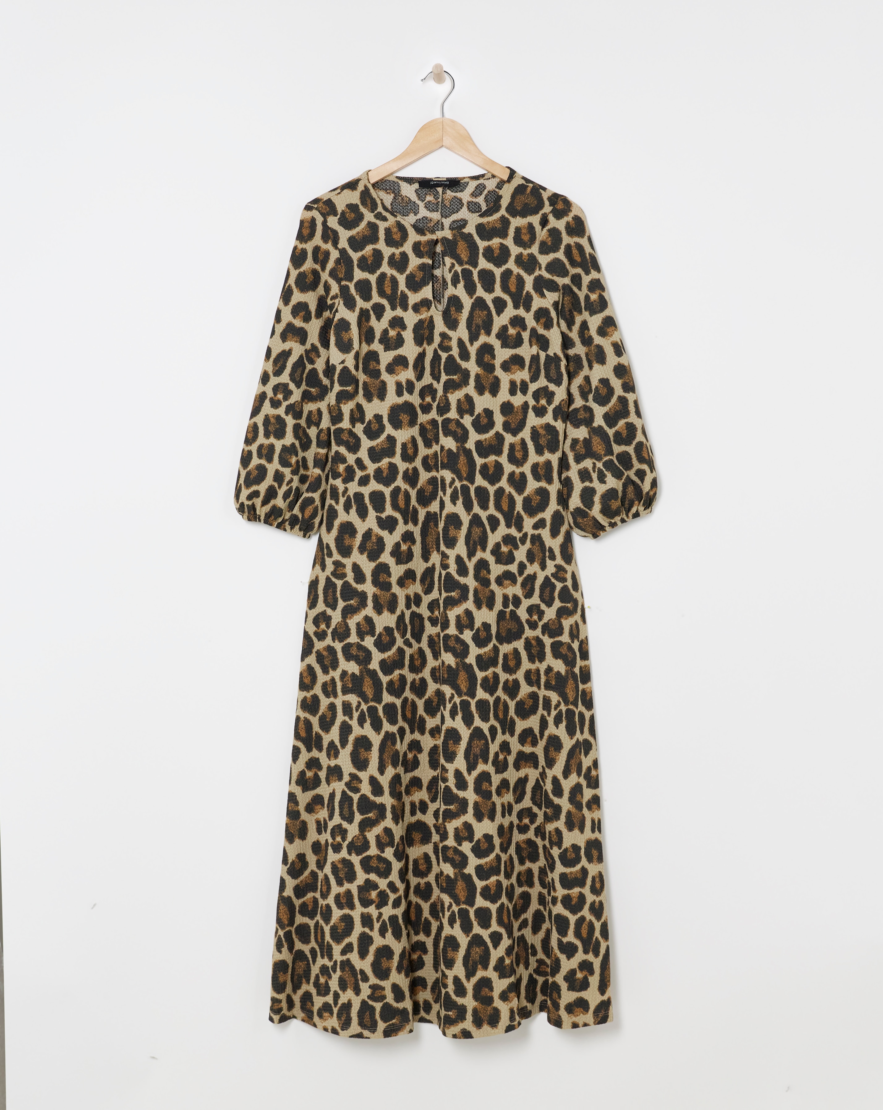 Textured Jersey Keyhole Maxi Dress