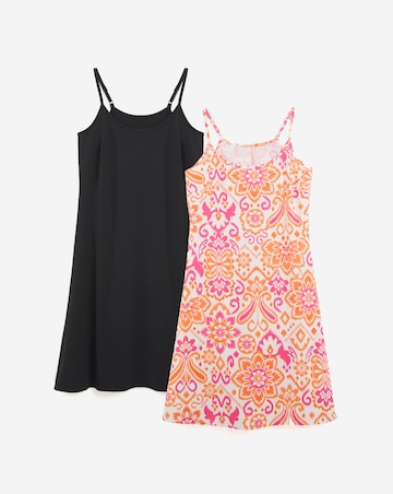 2 Pack Strappy Cami Dress