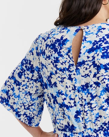 Angel Sleeve Tea Dress