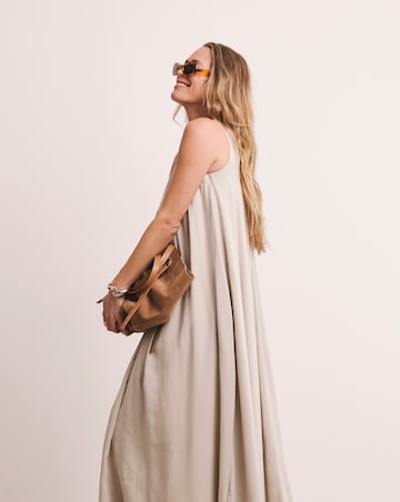 Anthology Linen Pleat Dress