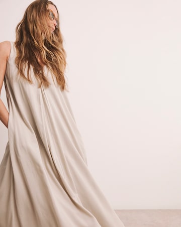 Anthology Linen Pleat Dress