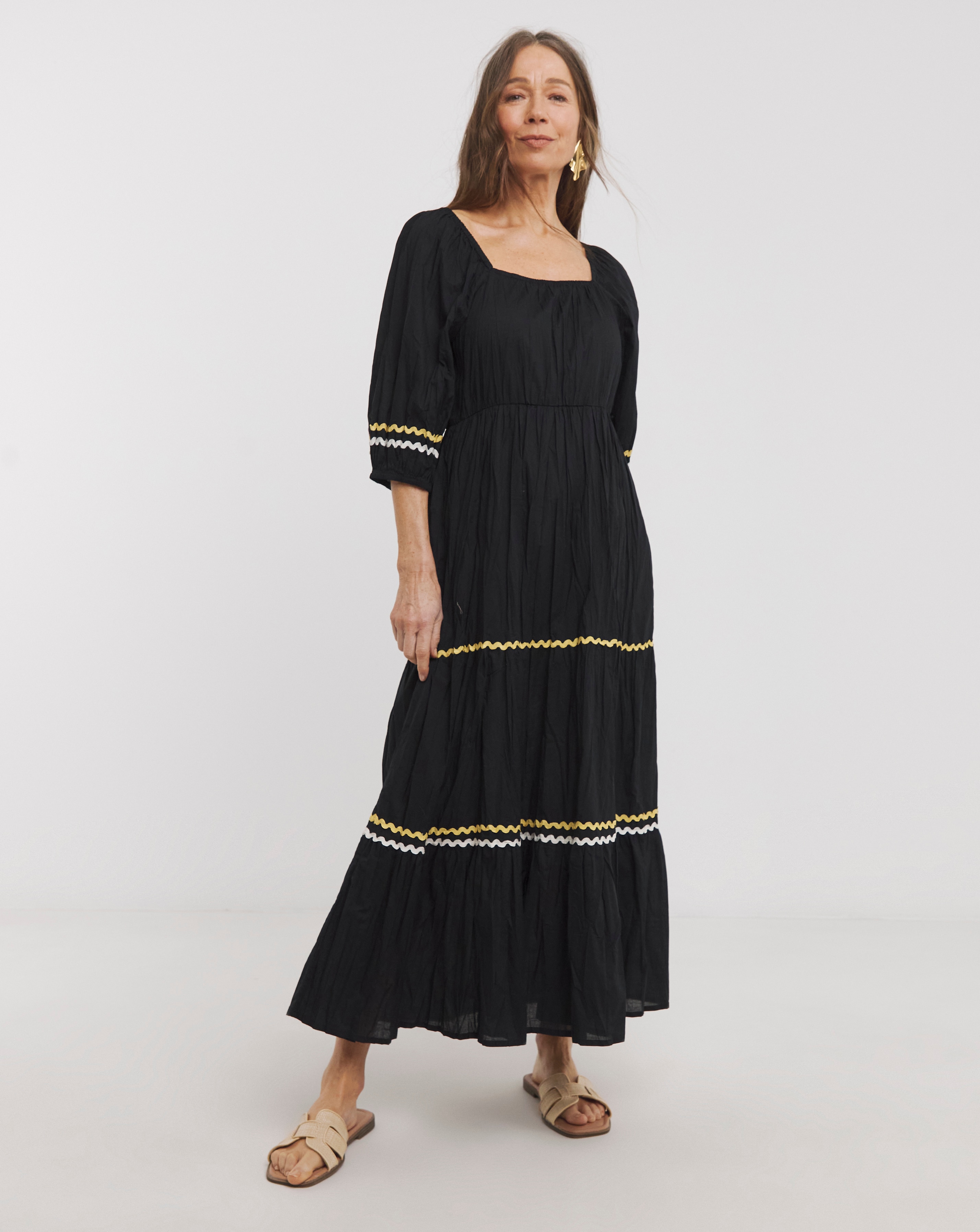 Pure Cotton Tier Smock Dress