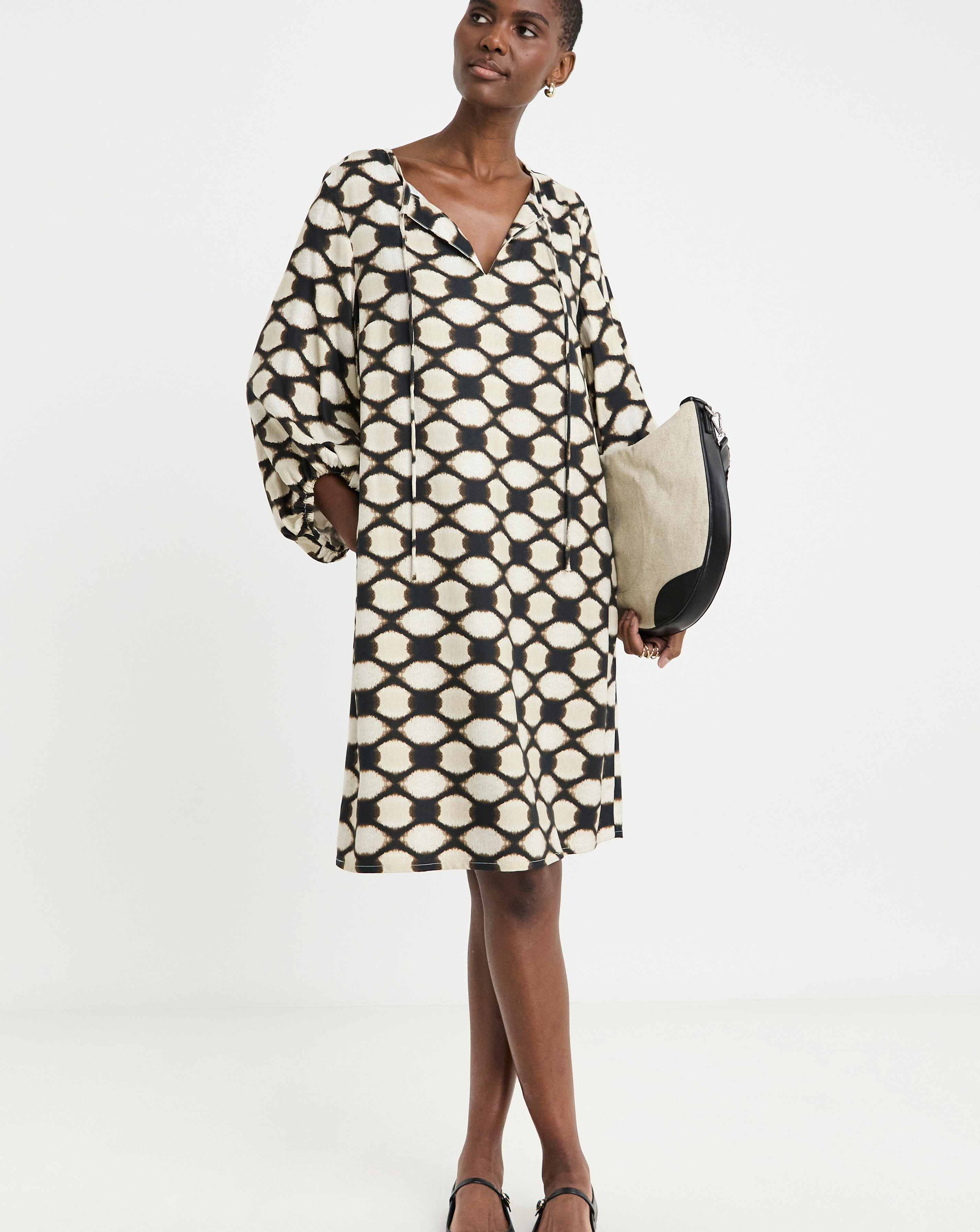 Tunic Tie Neck Dress