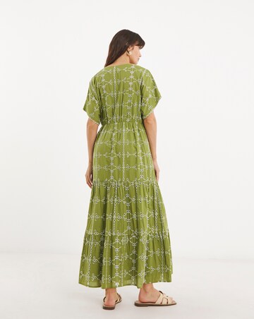 Pure Cotton Broderie Smock Dress