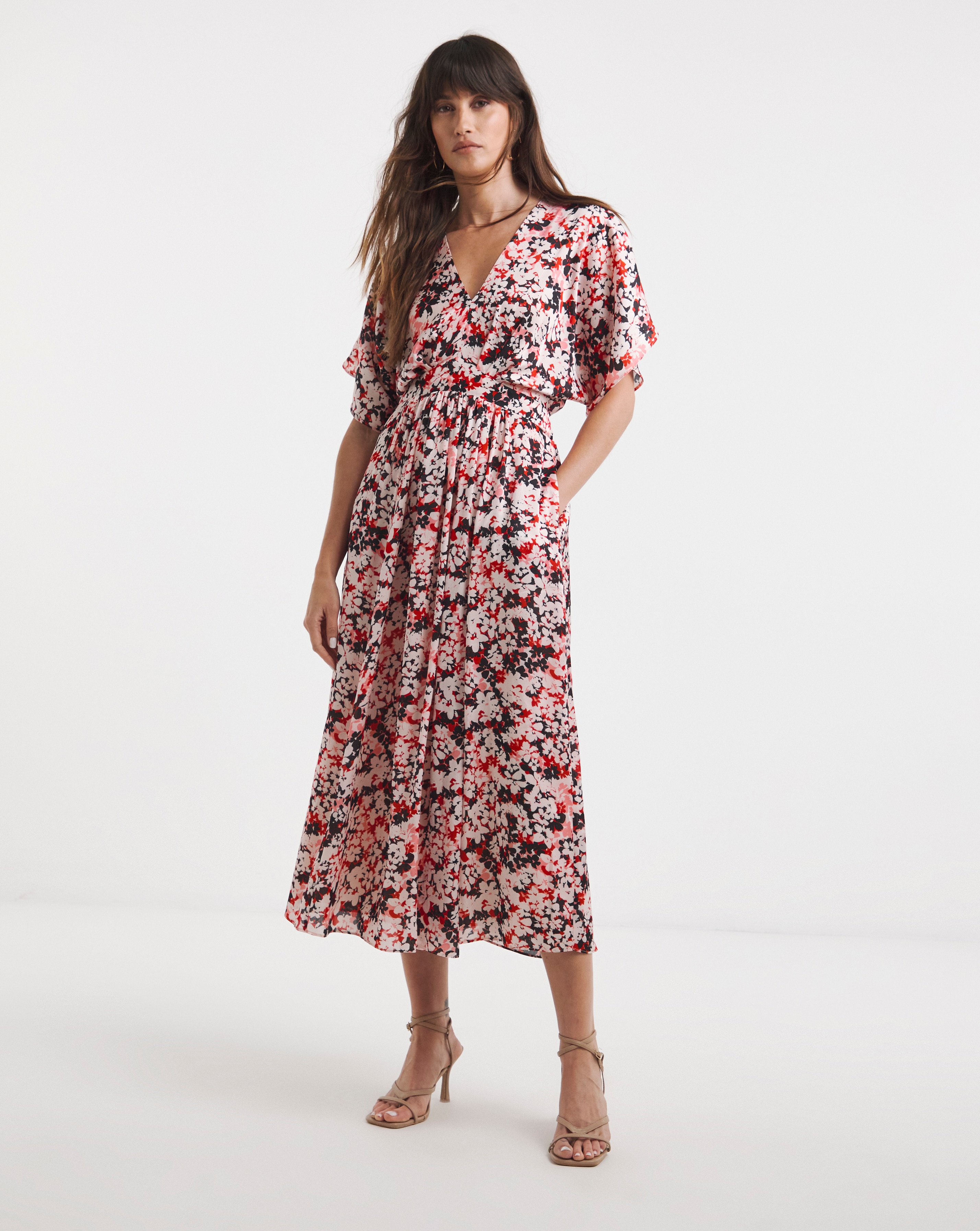 Satin Yoryu Kimono Dress