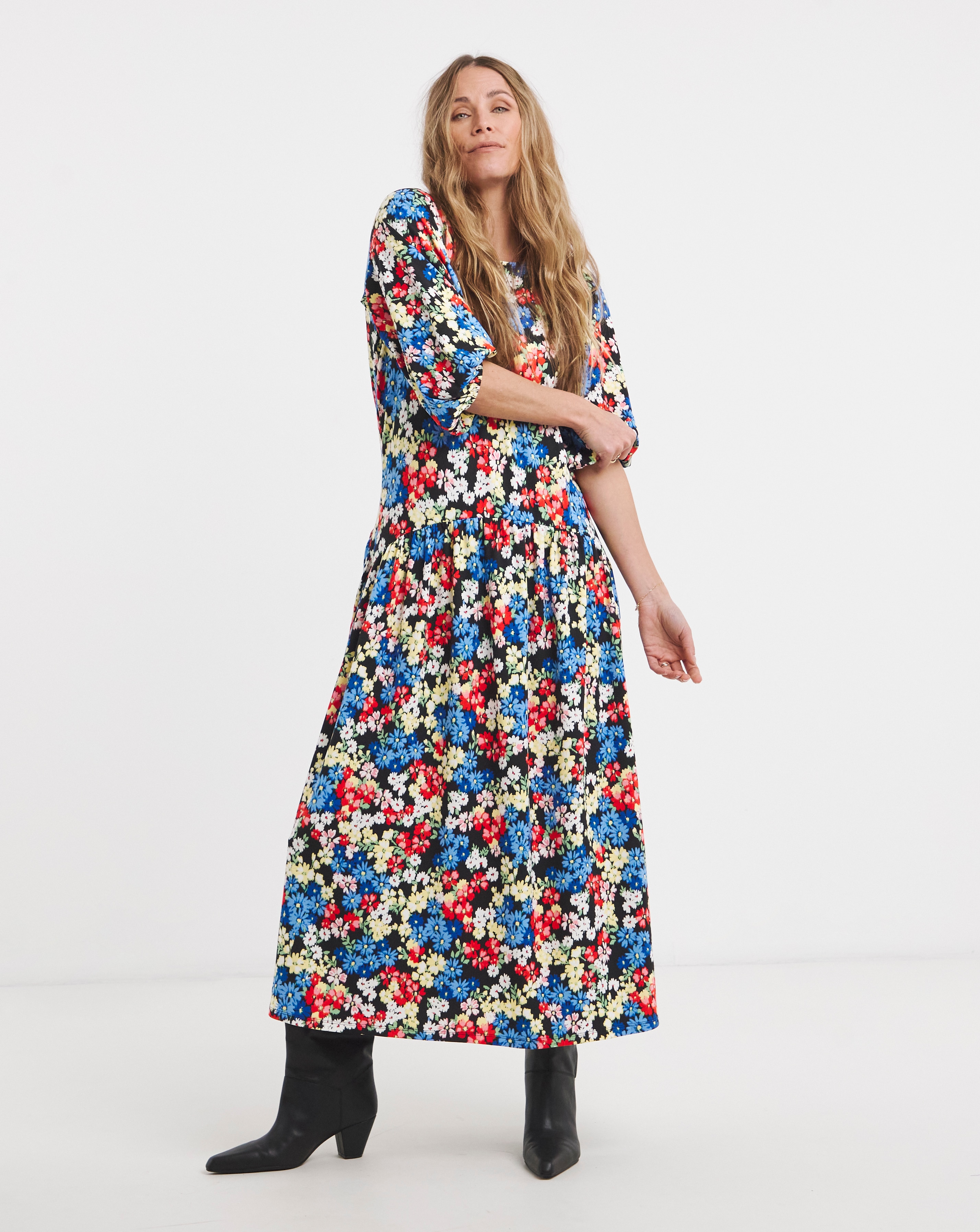 New In - Soft Touch Drop Waist Smock Dress