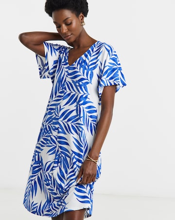 Great Value V Neck T-Shirt Dress