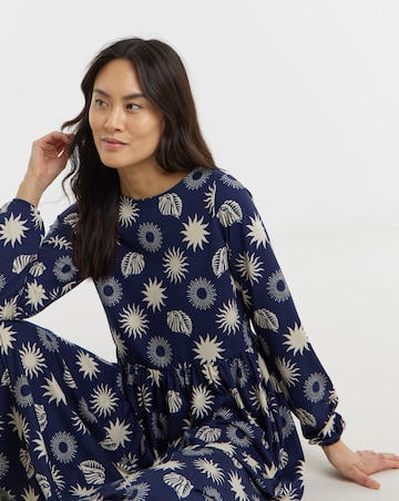 Soft Touch Half Sleeve Smock Dress