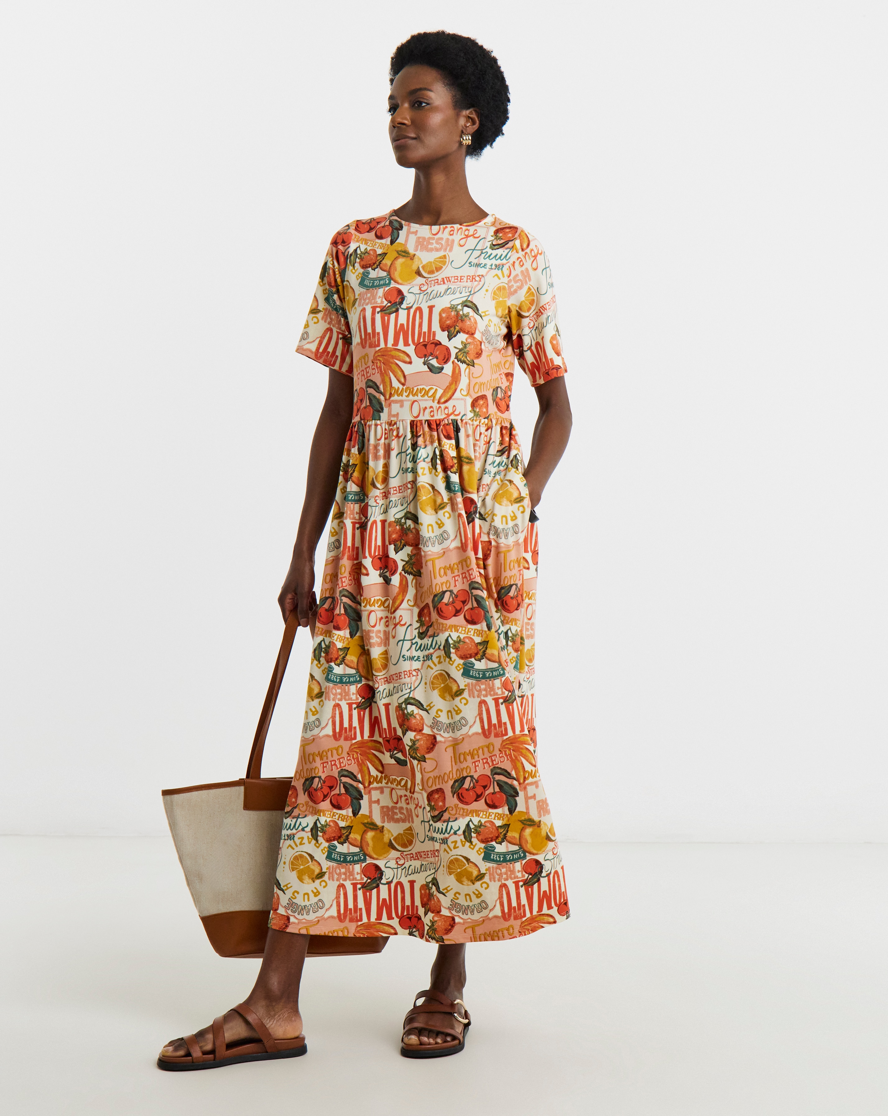 New In - Soft Touch Half Sleeve Smock Dress