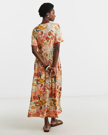 Soft Touch Half Sleeve Smock Dress