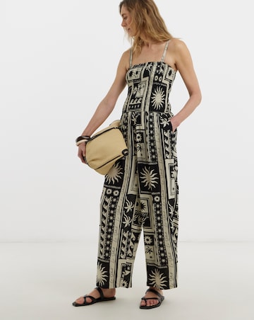 Crinkle Strapless Jumpsuit