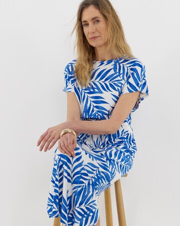 Great Value Tie Waist Midi T-Shirt Dress