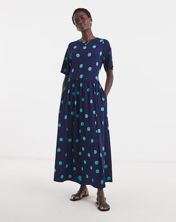 Soft Touch Half Sleeve Smock Dress