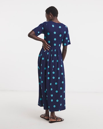 Soft Touch Half Sleeve Smock Dress