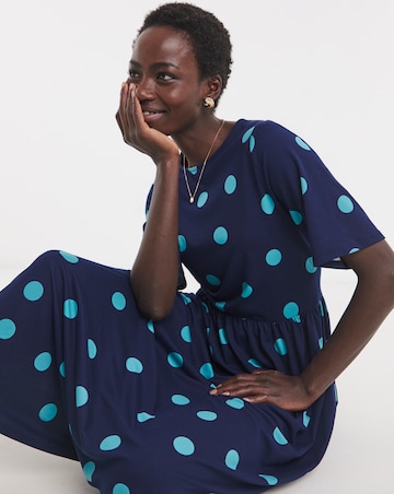 Soft Touch Half Sleeve Smock Dress