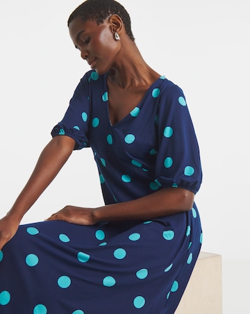 Soft Touch Half Sleeve Smock Dress