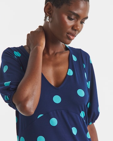 Soft Touch Half Sleeve Smock Dress