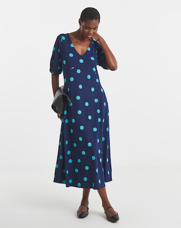 Soft Touch Half Sleeve Smock Dress