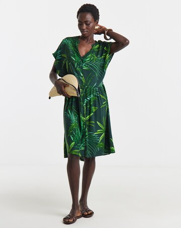 Short Button Through Smock Dress