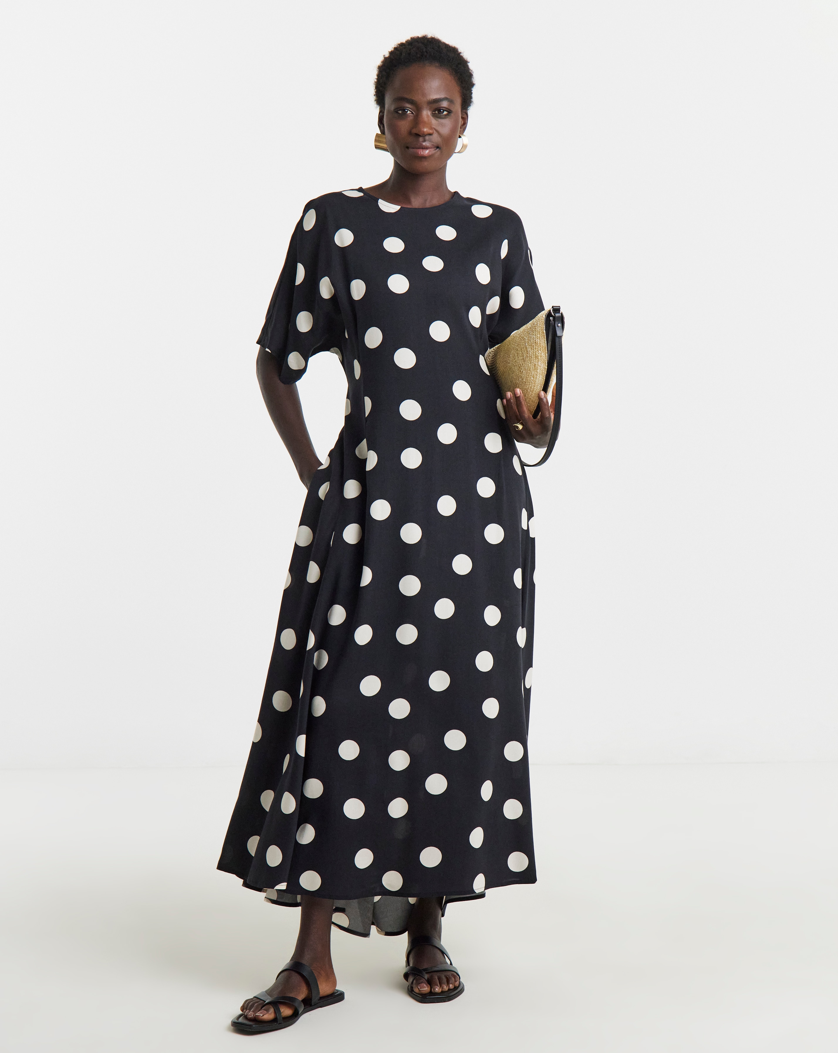 New In - Cinched Waist Care Free Dress