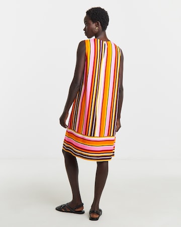 Linen Sleeveless Shift Dress