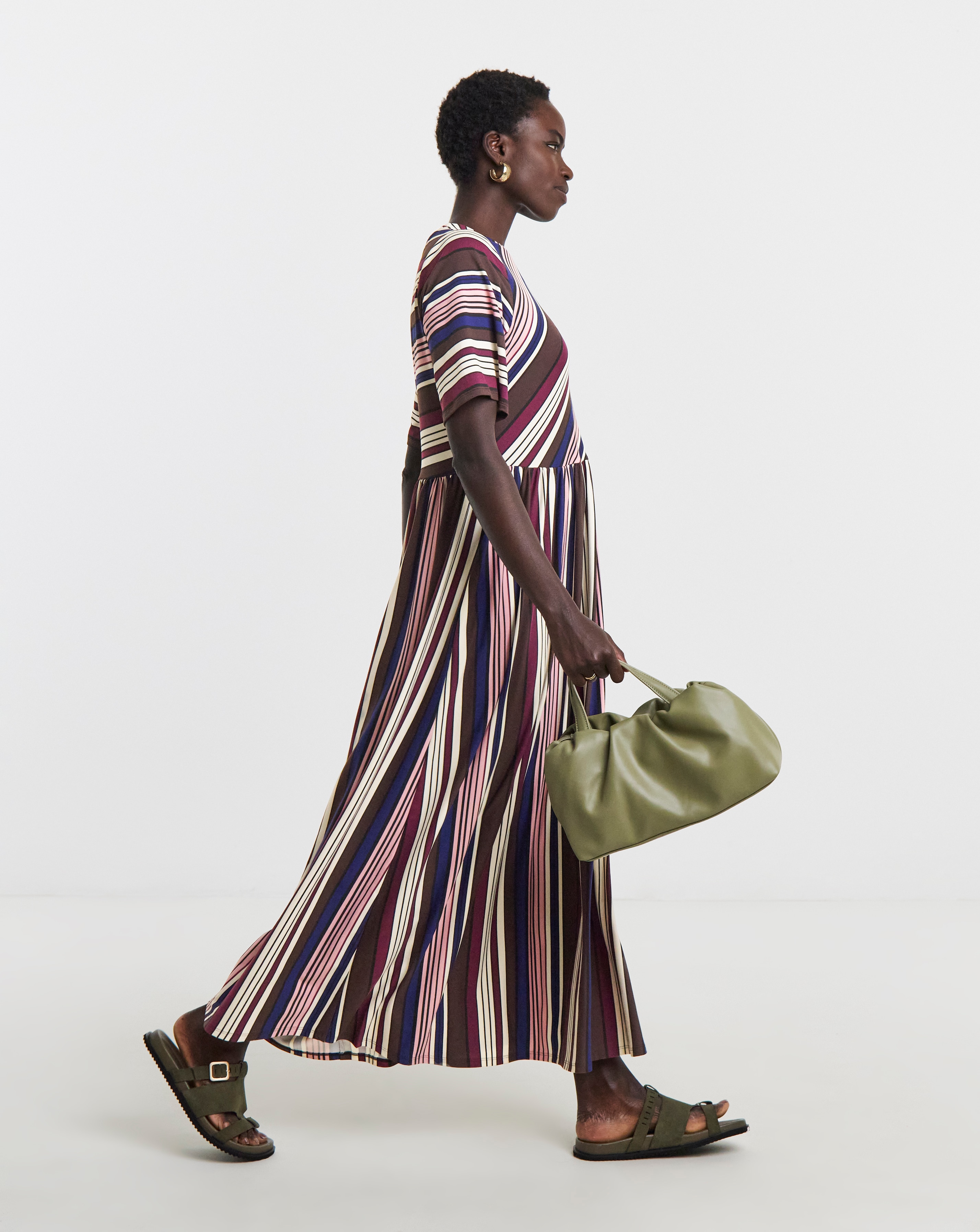New In - Soft Touch Half Sleeve Smock Dress