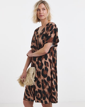 Great Value V Neck T-Shirt Dress
