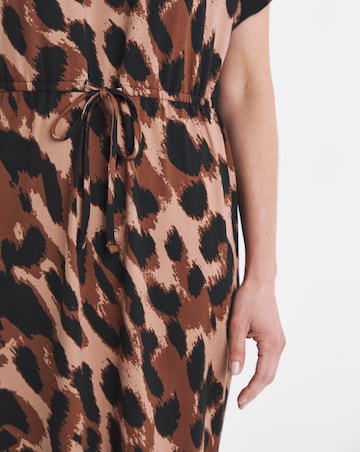 Great Value Tie Waist Midi T-Shirt Dress