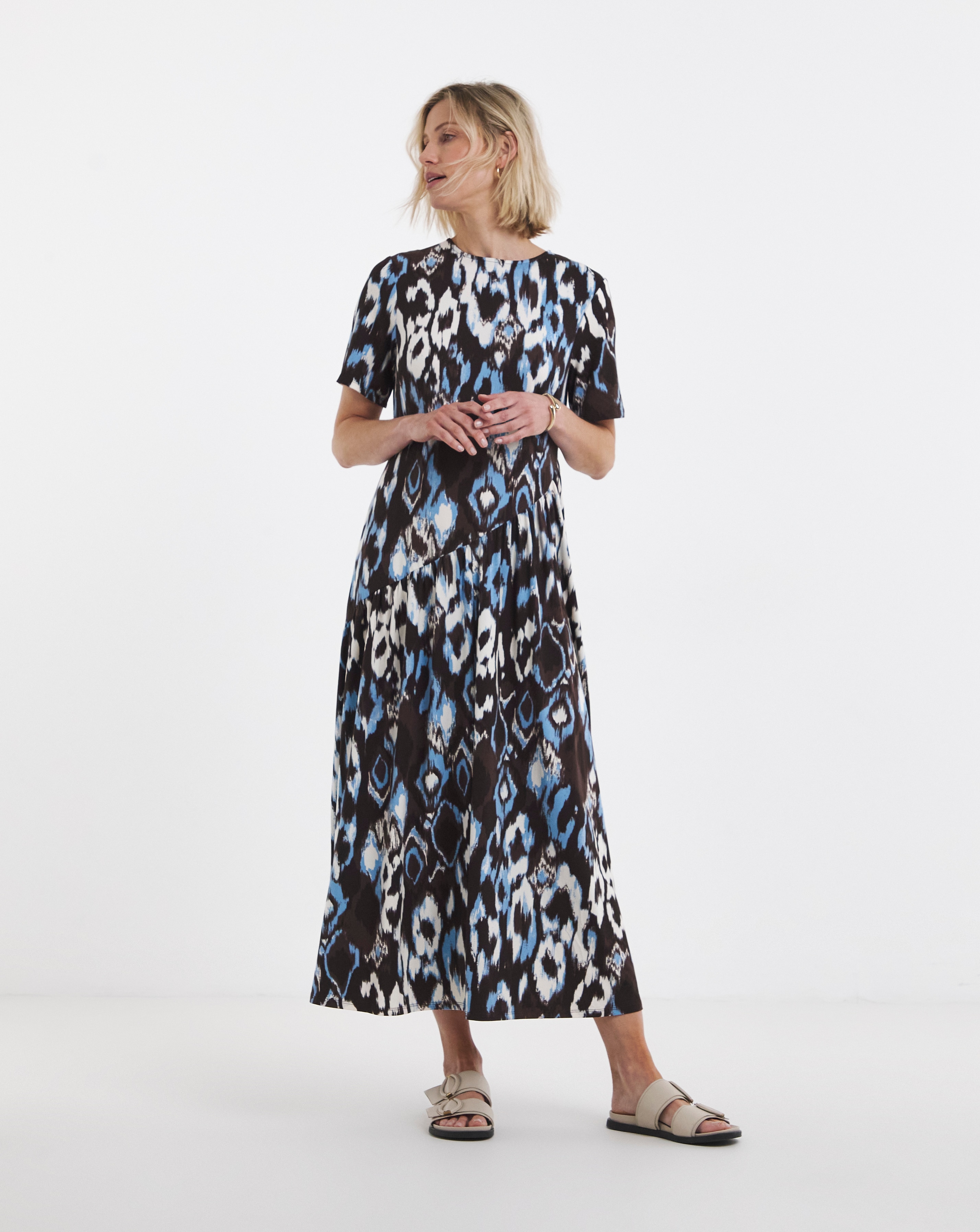 New In - Soft Touch Dropped Waist Dress