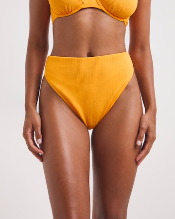 Mix and Match Crinkle High Leg Bikini Bottoms