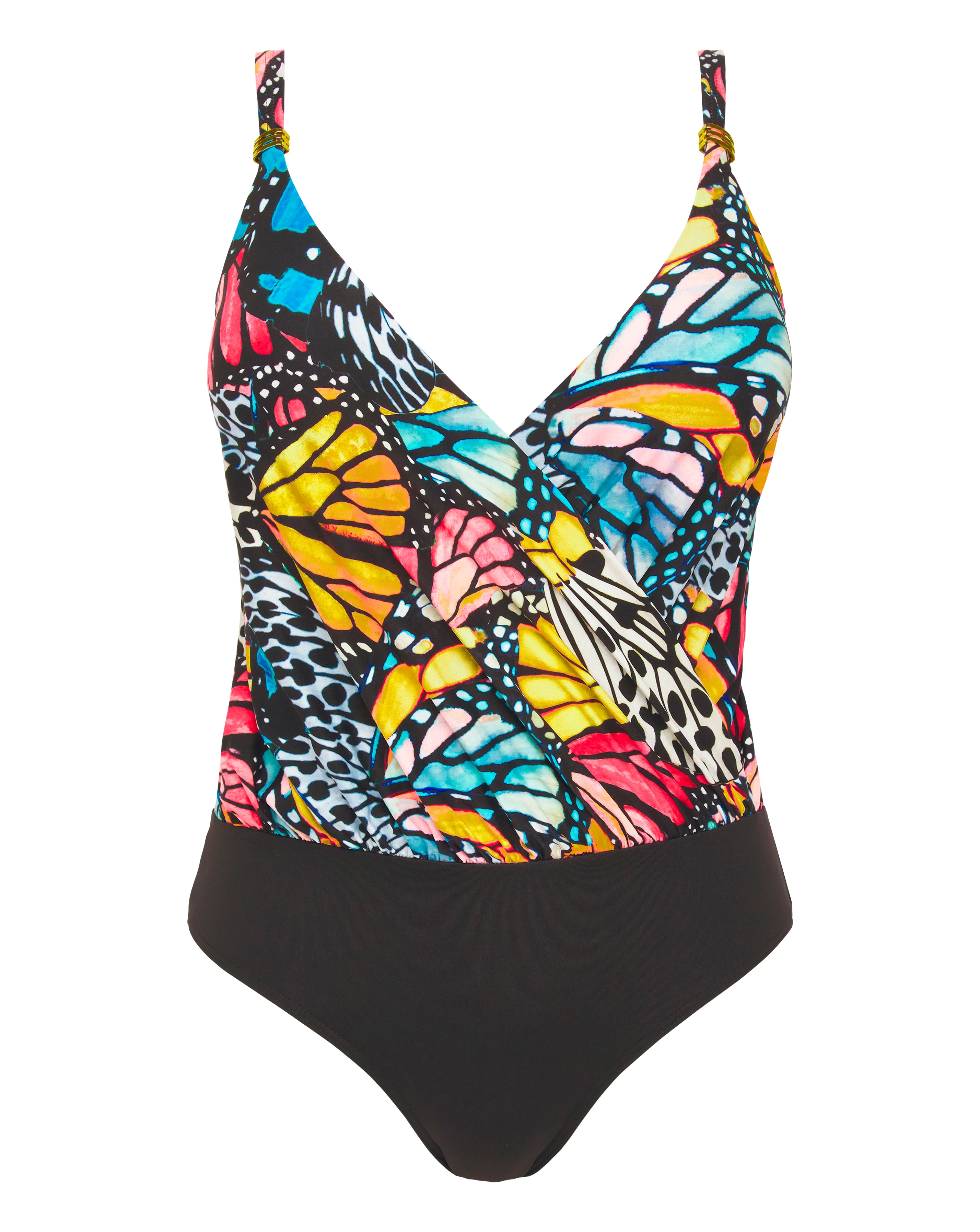 MAGISCULPT Twist Front Blouson Swimsuit