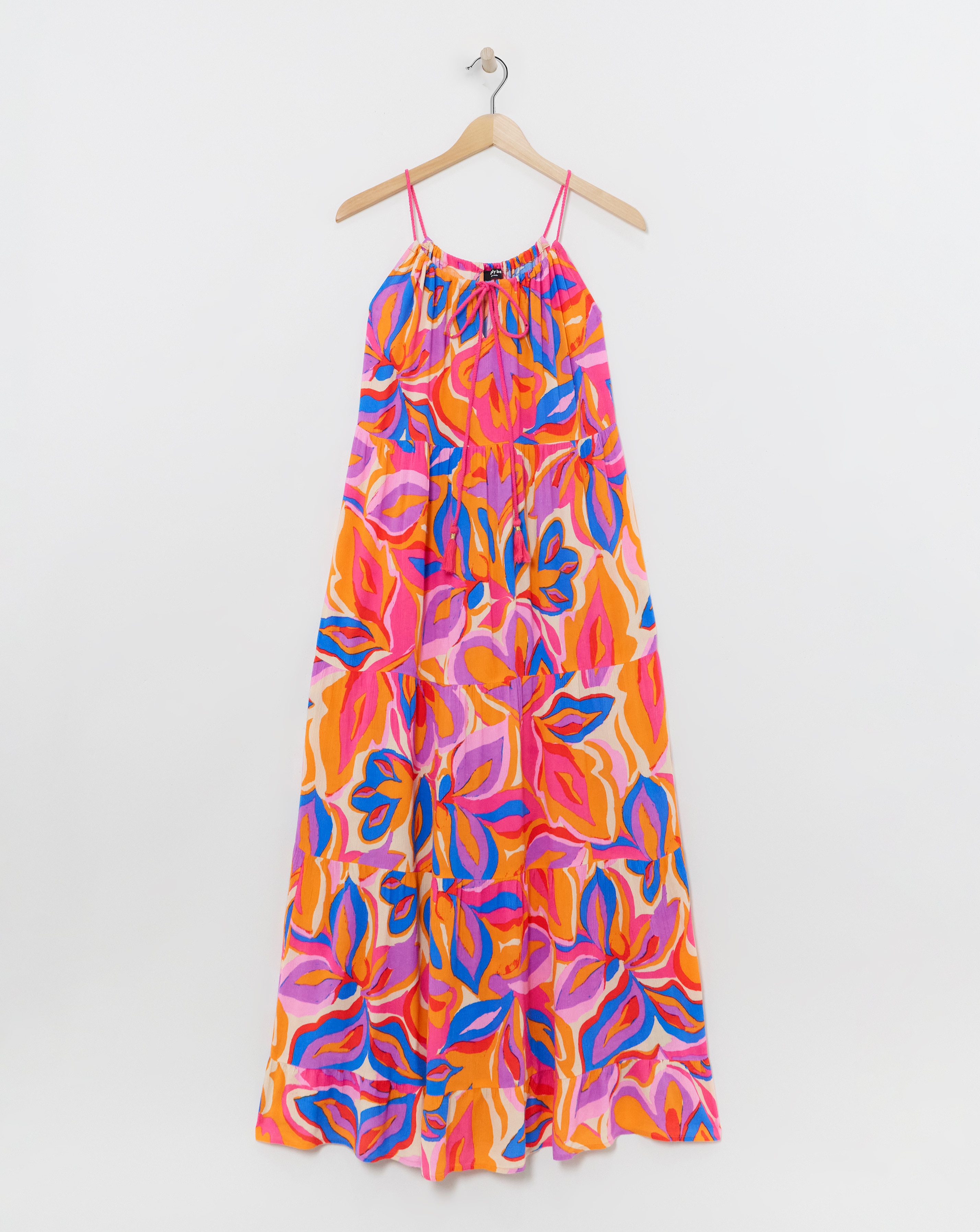Floral Maxi Tiered Beach Dress