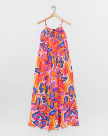 Floral Maxi Tiered Beach Dress