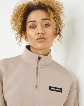 Pink Soda Haze Quarter Zip Sweatshirt