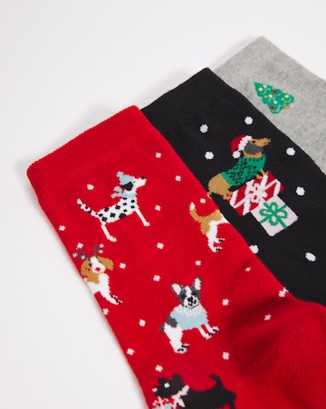 3 Pair Pack Christmas Cracker Socks