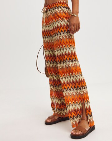 Chelsea Peers Straight Leg Crochet Trousers