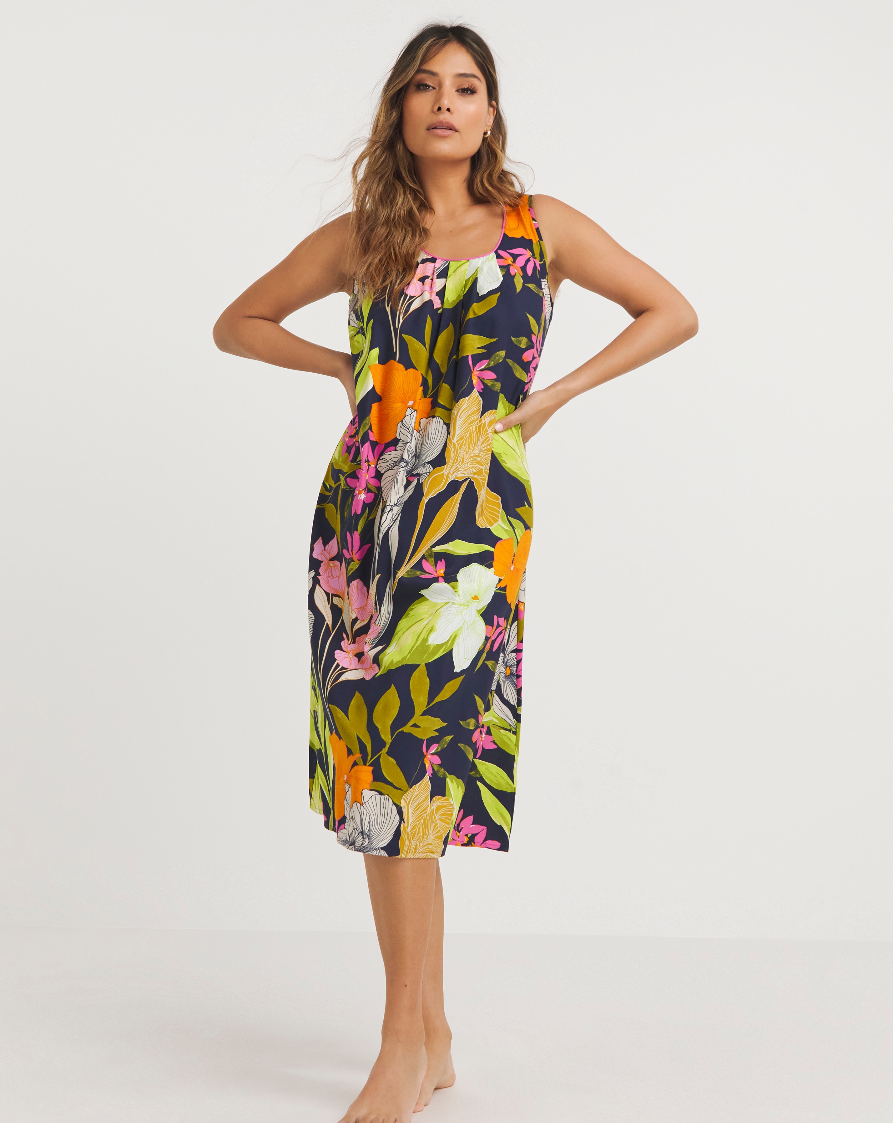 Cyberjammies Floral Print Long Chemise