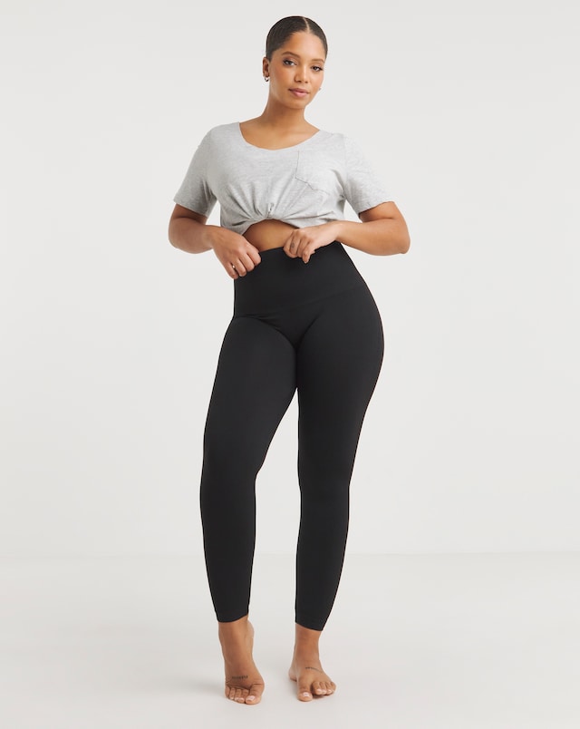Spanx Ecocare Firm Control Seamless Leggings Black
