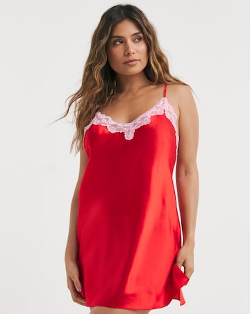 Boux Avenue Amelia Satin And Lace Chemise