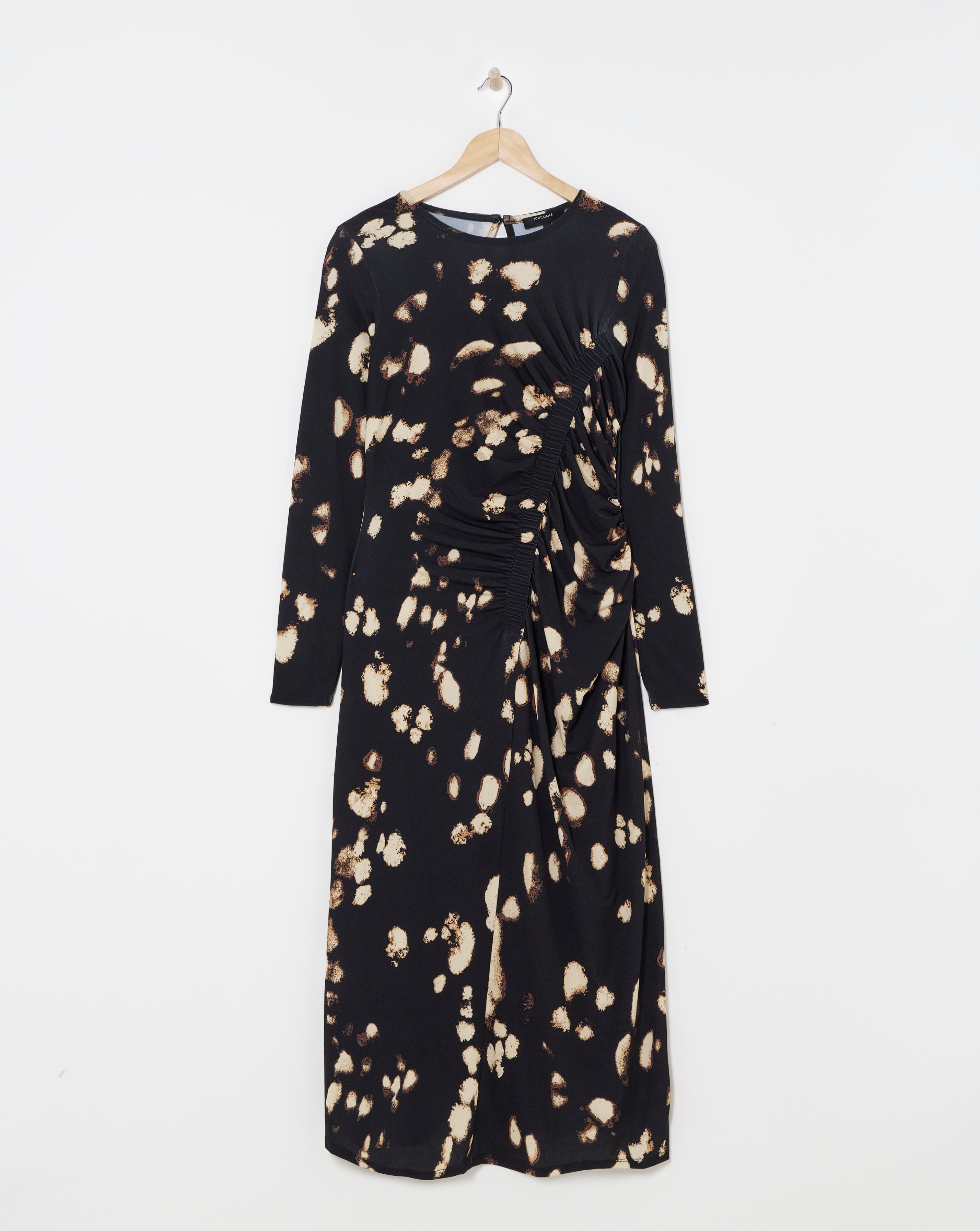 Ruched Seam Detail Midi Dress