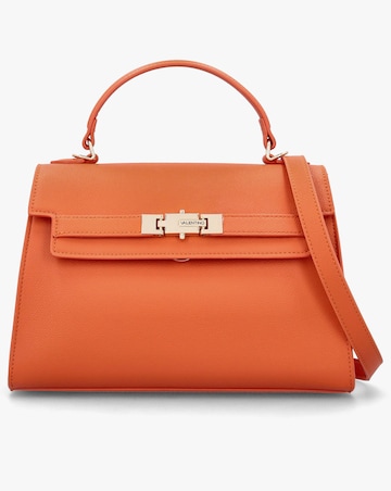Valentino Bags Fae Orange Satchel Bag