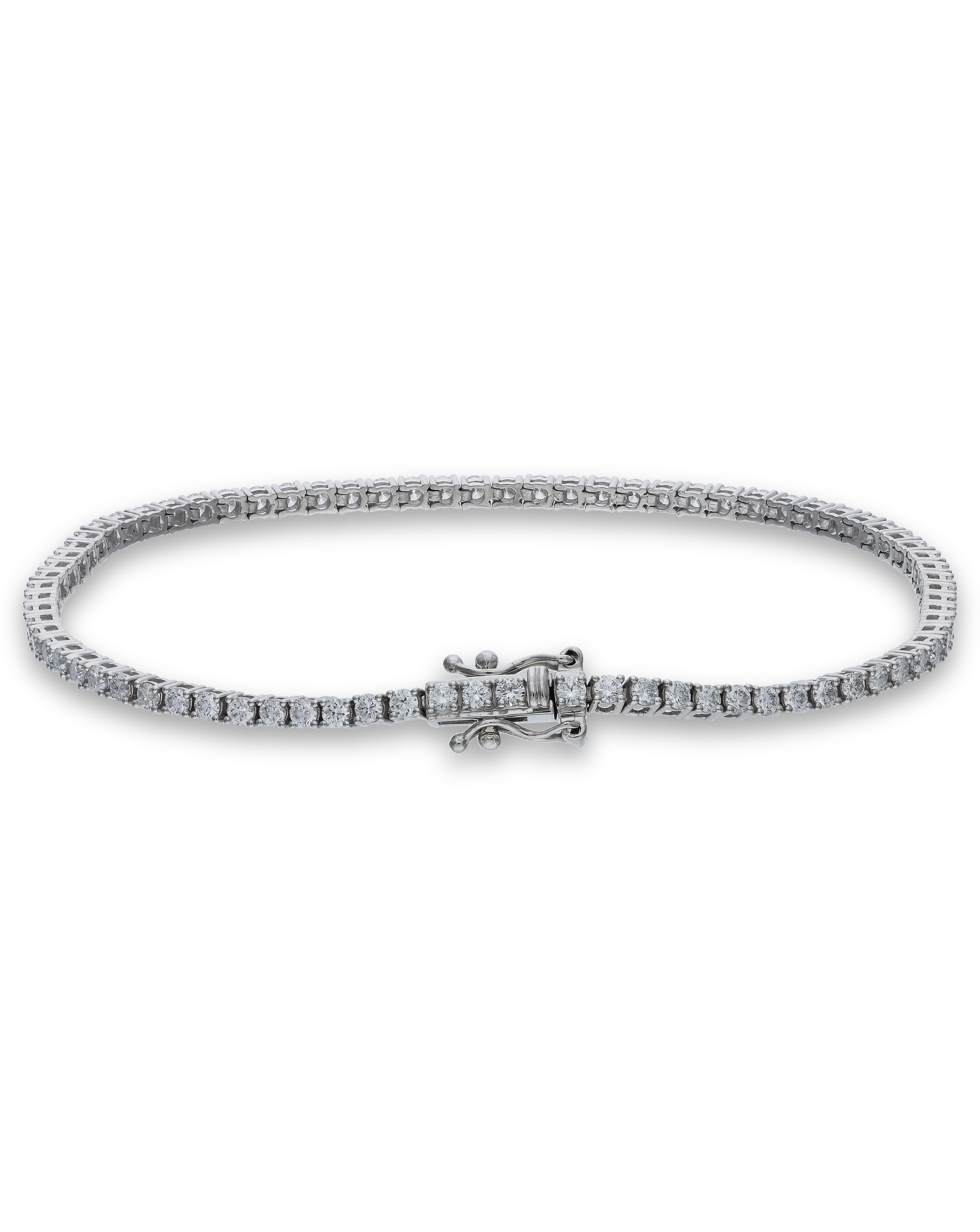 Silver 2ct Lab Grown Diamond Bracelet