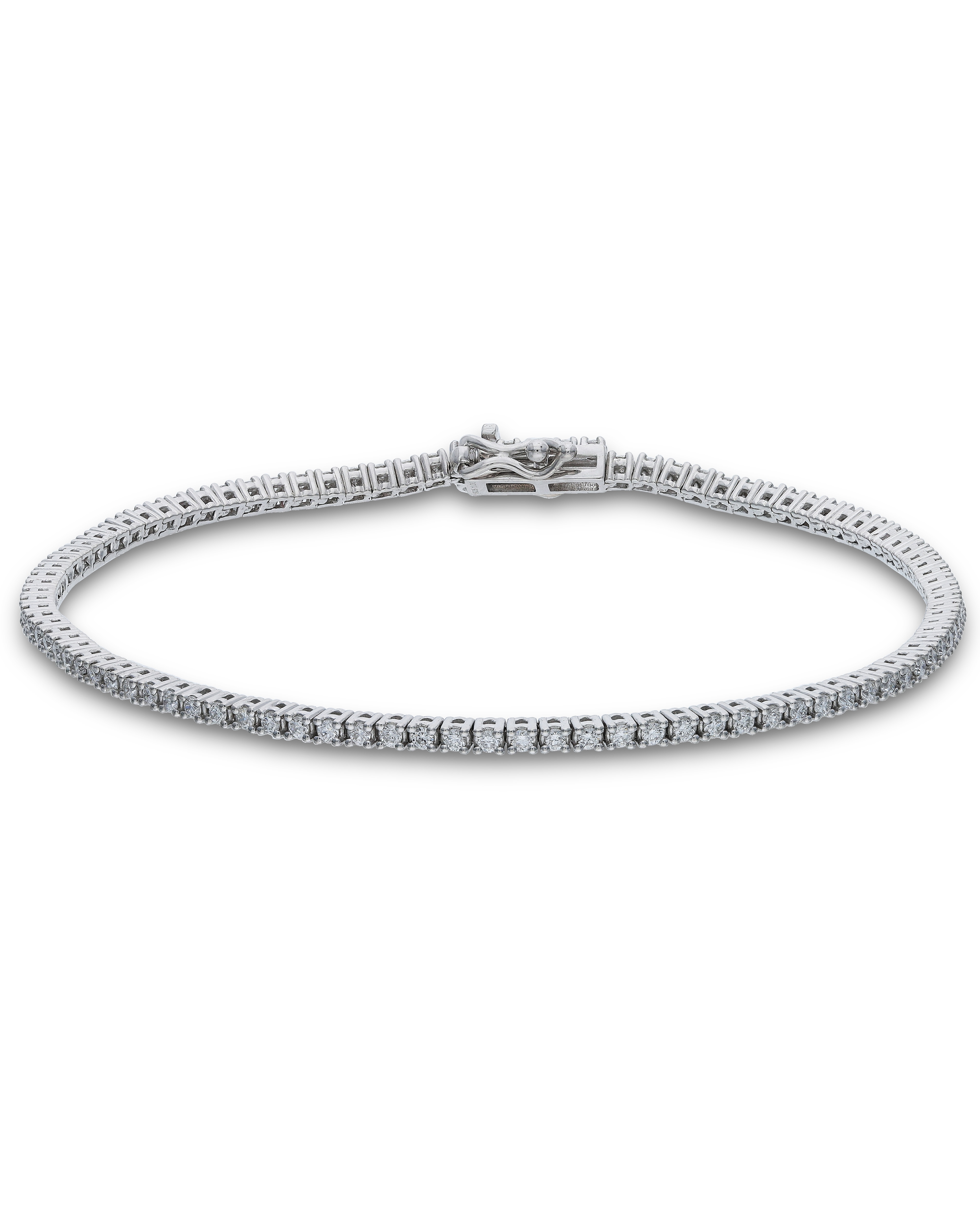 Silver 1ct Lab Grown Diamond Bracelet