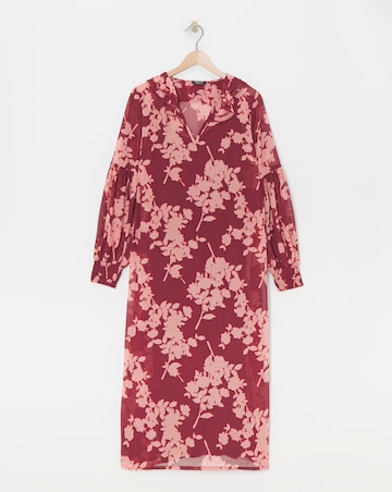 Frill Collar Maxi Dress